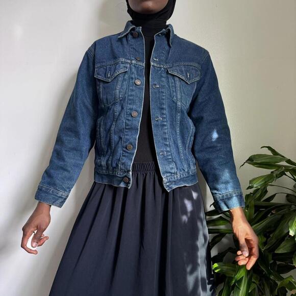 Jackets & Blazers - Vintage navy denim jacket size 36